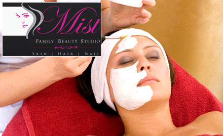 Mist Family Beauty Studio Kakkanad - 30% off on facial, hair spa and hair smoothening. Let your skin and hair unwind!