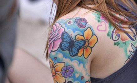 Shubh Ink Zirakpur - 40% off on black & coloured permanent tattoo. Show your new body art!