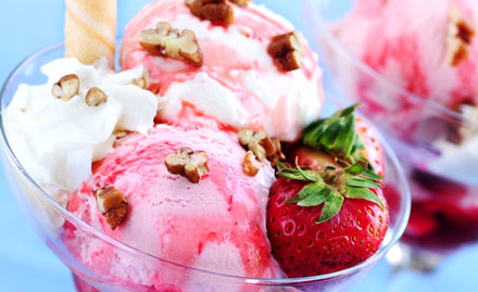 Rollick Ice Cream Plaza Ramna - Upto 50% off on ice cream. Enjoy icy delights this summer!