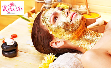 Khushi Beauty Parlour & Tattoo Lounge Rani Bagh - Facial, waxing, de- tan pedicure, hair trimming and more at just Rs 499. Get a sparkling glow on your skin!
