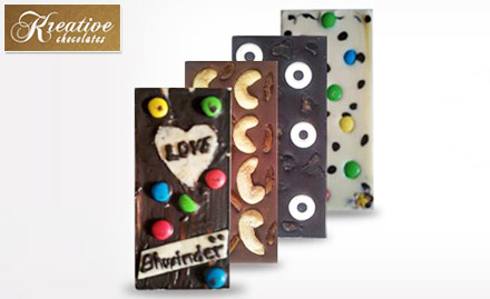 Kreative Chocolates Manimajra - Upto 26% off on customized chocolate bars and designer cakes!