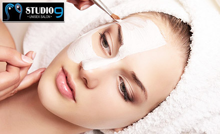 Studio 9 Unisex Salon Sector 10, Faridabad - Upto 59% off on beauty and hair care services. Get head massage, waxing, haircut, facial and more!