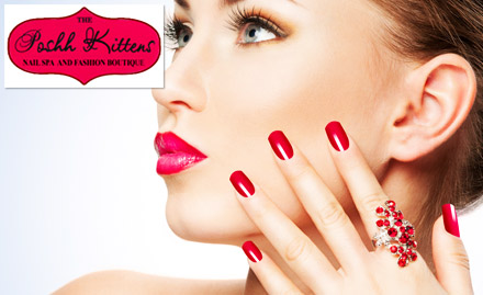 The Posh Kitten New Alipore - 40% off on temporary or permanent nail art design. For beautiful nails!