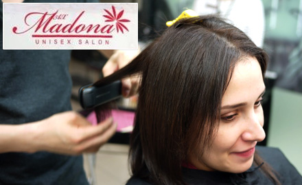 Madona Unisex Salon Pari Chowk, Greater Noida - Hair care services at just Rs 3049. Get silky smooth hair!