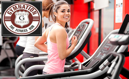 Gymnation The Fitness Hub Ghoddod Road - Get 4 gym sessions at just Rs 19. Also get 1 month gym membership free on 6-months package!