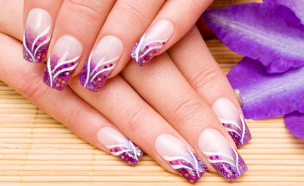 The Nail Shop Sector 27 Noida - Permanent gel nail extensions at just Rs 999. Get beautiful and sparkling nails!