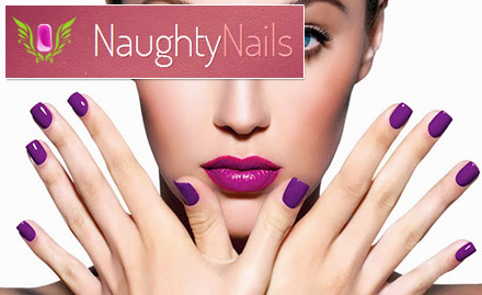 Naughty Nails Sector 4, Dwarka - Rs 799 for permanent gel nail extensions. Flaunt pretty hands!