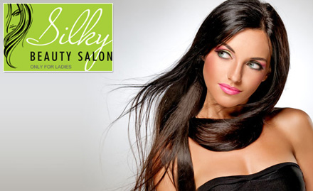 Silky Beauty Salon Nirmala Road - Rebonding or smoothing at just Rs 2999. Get silky straight hair!