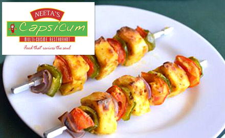 Neeta's Capsicum Raja Park - 20% off on food bill. Enjoy North Indian, South Indian, Chinese & Continental cuisine!