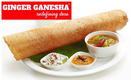Ginger Ganesha New Palasiya - 20% off on total bill. For great vegetarian South Indian food!