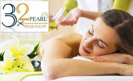32 Pearl Spa & Salon Anand Vihar - Upto 67% off on spa services. Get full body massage, foot massage, shower and more!