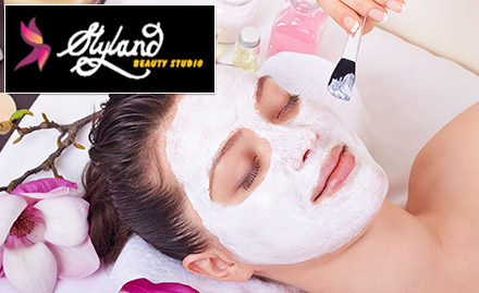 Styland Beauty Studio Madhapur - 40% off on salon services. Get facial, bleach, hair spa, haircut and more!