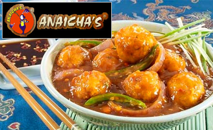 Anaicha's Food Joint Swarup Nagar - 20% off on food bill on a minimum billing of Rs 1000 or above. Enjoy Chinese, North Indian and Continental delicacies!