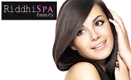Riddhi Spa & Beauty Parlor Ghatlodia - Indola hair rebonding along with hair cut at just Rs 2049