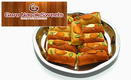 Guru Nanak Sweets Sector 21 - 20% off on a minimum bill of Rs 300. Enjoy pure vegetarian delicacies!