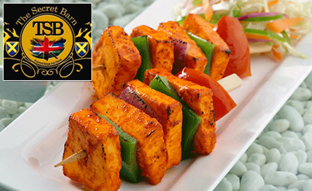 The Secret Barn Aliganj - 25% off on food bill. Enjoy North Indian, Chinese and Continental cuisines! 
