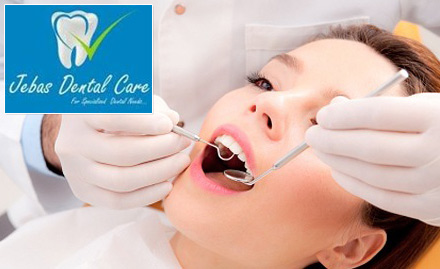 Jebas Dental Care Moulivakkam - 40% on dental care services. Also, get consultation absolutely free!
