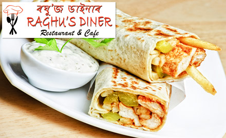 Raghu's Diner Beltola - 20% off on total bill. Enjoy North India, Chinese and Thai delicacies!