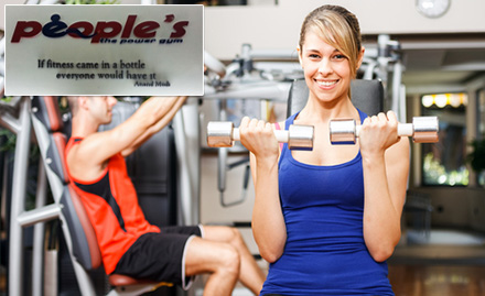 People's Power Gym Ramanathapuram - 3 gym sessions. Also get 30% off on yearly membership!