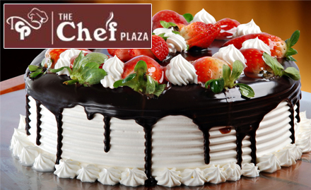 The Chef Plaza Chitrakoot - 25% off on cakes. Choose from vanilla, pineapple, strawberry, black forest & more!