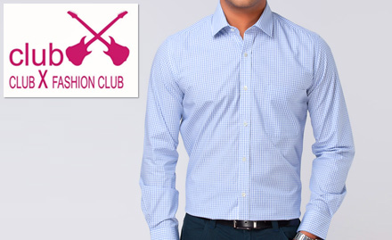 Club X - Fashion Club BTM Layout - 30% off on men shirts. Add style to your wardrobe!