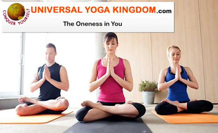 Universal Yoga Kingdom Kovai Pudur - 4 yoga classes at just Rs 19. Also get 40% off on 1-month enrollment!