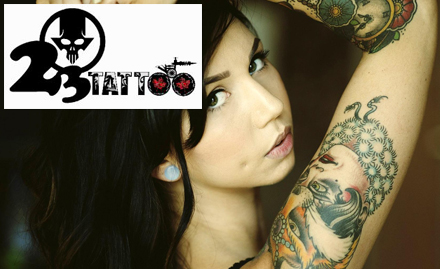 23 Guns Tattoo Sector 15 - 40% off on permanent tattoos.