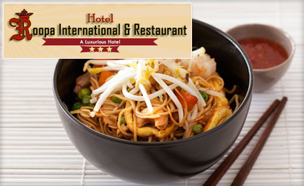 The Roop's Restaurant Amritsar GPO - 30% off on total bill. Enjoy North Indian, Chinese, Thai and Italian cuisines!
