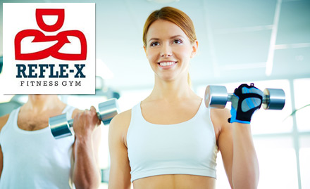 Refle X Fitness Gym Abani Dutta Road - 3 gym sessions for just Rs 19!