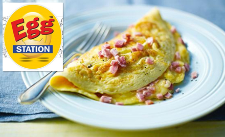 Egg Station Kharakua - 25% off on total bill. Enjoy egg-e-licious delicacies!