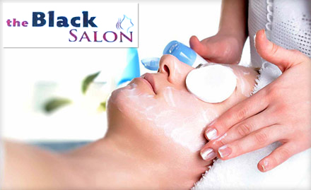 The Black Salon Industrial Area, Phase 6 - Rs 629 for VLCC glow facial, bleach, mini manicure, herbal d-tan pack, threading & more