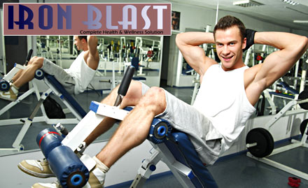 Iron Blast Gym Kalkaji - 3 gym sessions. Also get 45% off on further enrollment!