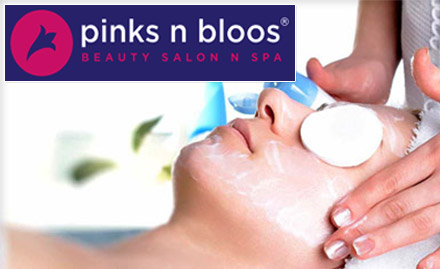 Pinks n Bloos Salon n Spa Hopes - Choice of upto 6 services starting from Rs 599. Get pedicure, hair cut, back massage & more!