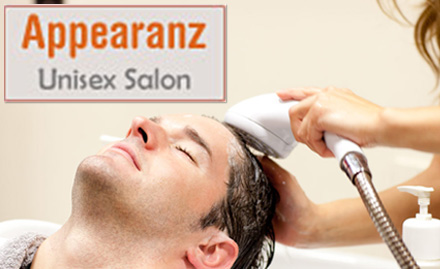 Appearanz Unisex Beauty Salon & Spa Manik Baug - L'Oreal hair spa, Lotus clean up, threading & blow dry at just Rs 499