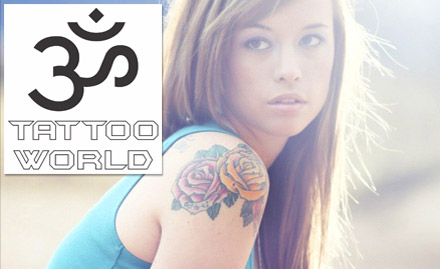 Om Tattoo World Vile Parle - 70% off on black & grey, coloured or 3D permanent tattoo