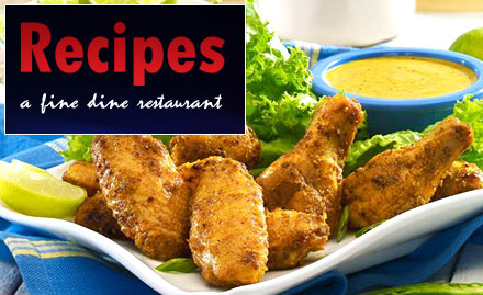 Recipes Restaurant Dispur - 20% off on food & beverages. Get Tandoor, Chinese and Indian cuisines!