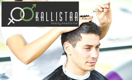 Kallistaa Beauty Maninagar - Salon package starting from Rs 199. Get facial, threading, shaving, hair cut & more!