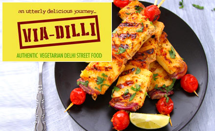 Via - Dilli Restaurant Koramangala - 20% off on food bill on a minimum billing of Rs 500 for just Rs 19. Enjoy North Indian and Chinese delicacies!