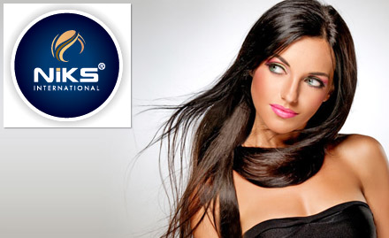 Niks International Aundh - Salon packages starting at Rs 499. Get hair colour, hair wash, waxing & more!