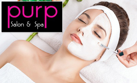 Purp Salon & Spa Sector 53, Noida - Skin and hair care services at just Rs 799. Get facial, manicure, pedicure, designer hair cut and more!
