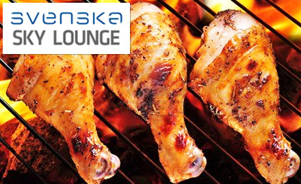 Soul Sky Lounge - Svenska Design Hotel Andheri West - 20% off on total bill. Enjoy tandoori kebabs, seafood, dim sums, wood-fired oven pizzas, pasta and more!