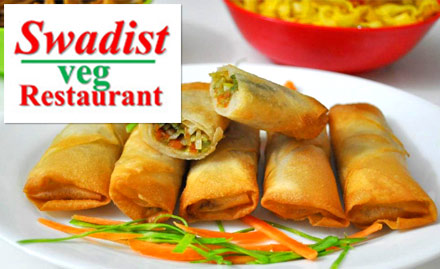 Swadist Veg Restaurant Navi Mumbai - 20% off on food bill. Enjoy South Indian, North Indian, Chinese and fast food!