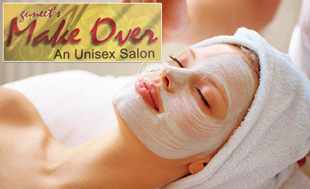 Guneets Makeover Rajouri Garden - Rs 1018 for facial, bleach, manicure, pedicure, waxing, head massage and threading!