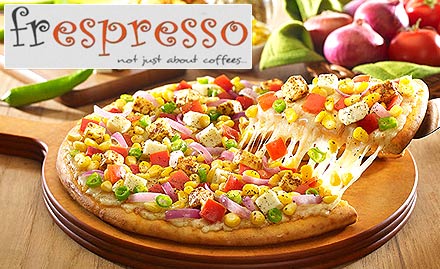 Frespresso Cafe MP Nagar - 20% off on a minimum bill of Rs 350. Get cold coffee, burger, pizza, sundaes & more!