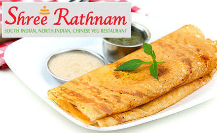 Shree Rathnam Sector 41, Gurgaon - Combo meals starting from Rs 199. Enjoy dosa, North Indian thali, idli, vada, butter milk & more!