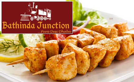Bathinda Junction Koramangala - 20% off on food bill. Enjoy North Indain delicacies!