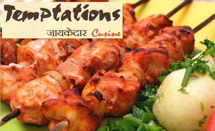 Temptation Restaurant Malviya Nagar - 20% off on food bill. Enjoy chicken tikka, noodles, butter paneer masala, veg pulao & more!