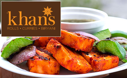 Khans Bandra East - 25% off on total bill. Enjoy rolls, kebabs, curries, biryanis and more!