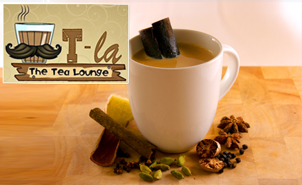 T-LA THE TEA LOUNGE Vaishali Nagar - 30% off on total bill. Enjoy a wide variety of tea and fast food!