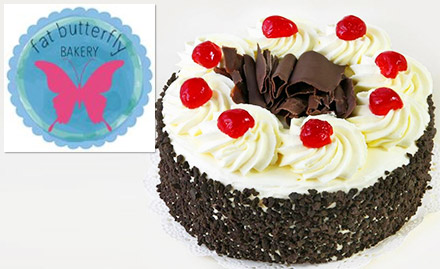 Fat Butterfly Bakery Home Delivery in Gurgaon - 20% off on designer cakes. Add charm to your celebration!